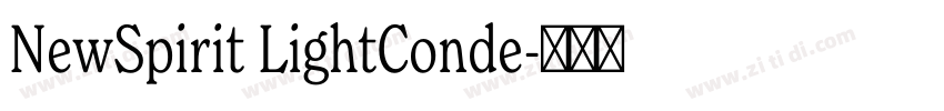 NewSpirit LightConde字体转换
